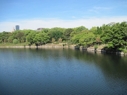 内濠の様子(西)