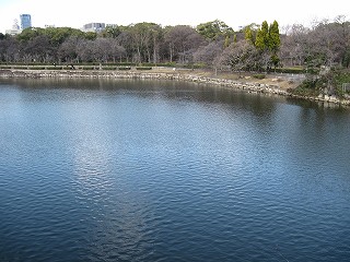 内濠の様子(西)
